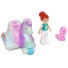 Polly Pocket - Véhicule Scooter avec Mini Poupée Lila et Licorne