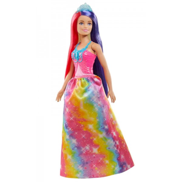 Poupée Barbie Dreamtopia Princesse aux Cheveux Bicolores GTF38