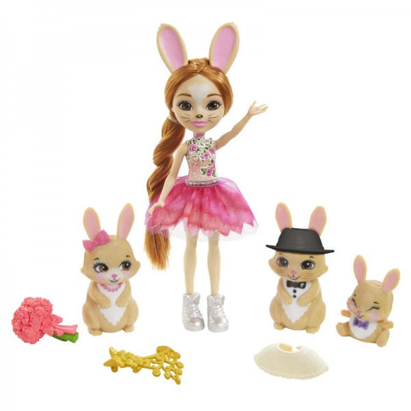 Coffret Royal Enchantimals Famille Brystal Lapin & Lapereaux