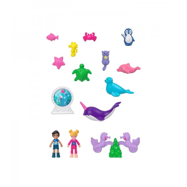 Polly Pocket - Coffret Loutre Aquatique avec Surprises et Accessoires