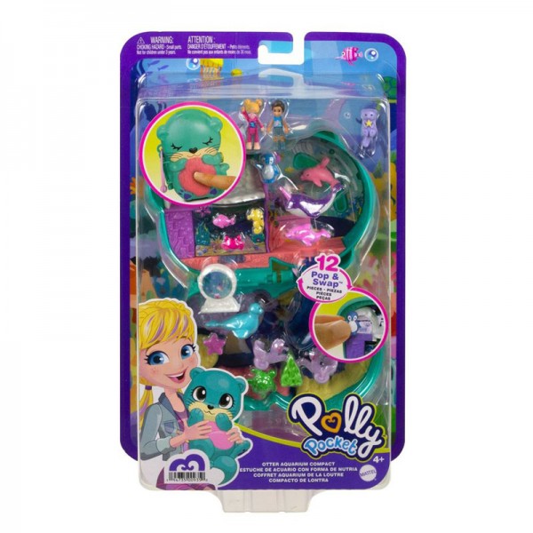 Polly Pocket - Coffret Loutre Aquatique avec Surprises et Accessoires