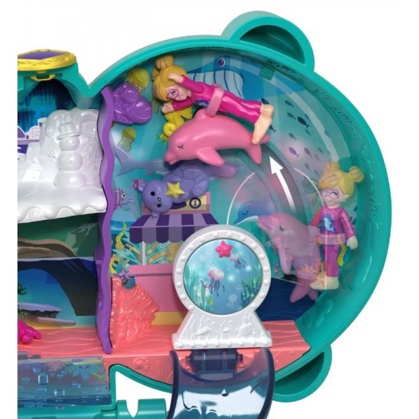 Polly Pocket - Coffret Loutre Aquatique avec Surprises et Accessoires