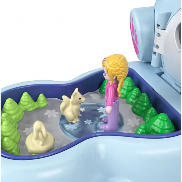 Polly Pocket - Coffret Renard Des Neiges avec Figurines et Accessoires