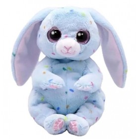 Peluche Ty Beanie Lapin de Pâques Bleu 15cm