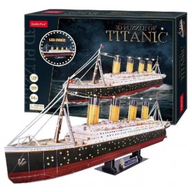 Puzzle 3D Titanic LED Cubicfun