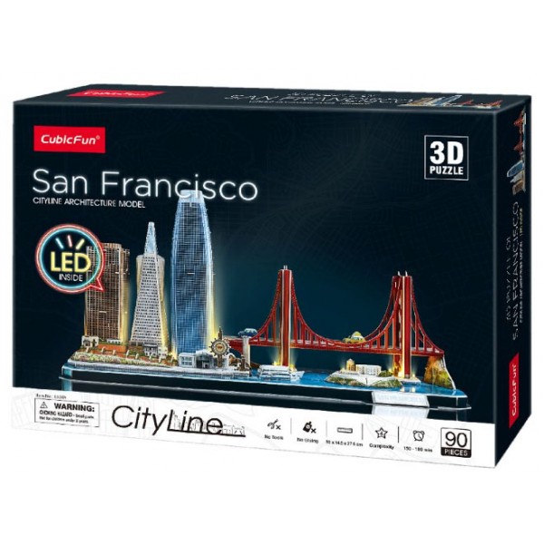 Puzzle 3D LED San Francisco CubicFun