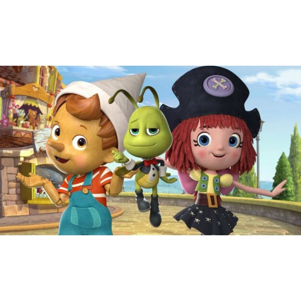 Lot de 3 Peluches Pinocchio And Friends 25cm