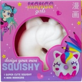 Kit DIY Manga Girls Squishy à Colorier - Donut