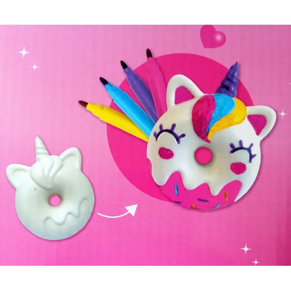 Kit DIY Manga Girls Squishy à Colorier - Donut