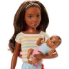 Poupée Barbie Skipper Baby Sitter Avec Bébé & Accessoires