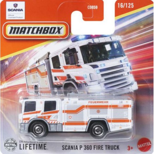 Matchbox Véhicule Miniature Scania Fire Truck