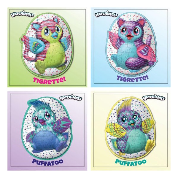 Œuf HATCHIMALS Puzzle Mystère de 46 Pièces