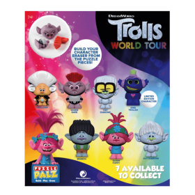 Puzzle Gomme 3D Trolls 2 - Figurine Mystère