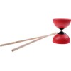Diabolo avec bâtons en bois naturel - 4 couleurs