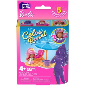 MEGA Barbie Color Reveal Journée à la Plage 16 pièces