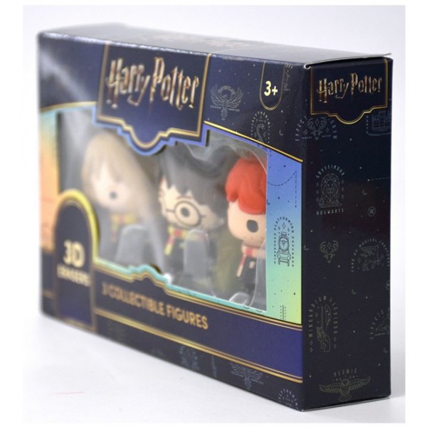Pack Harry Potter 3 Figurines Gomme 3D