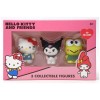 Pack Hello Kitty And Friends 3 Figurines Gomme 3D