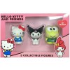 Pack Hello Kitty And Friends 3 Figurines Gomme 3D