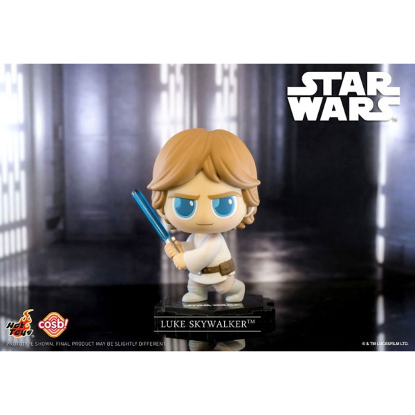 Figurine Star Wars Cosbi Luke Skywalker Lightsaber 8cm - Hot Toys