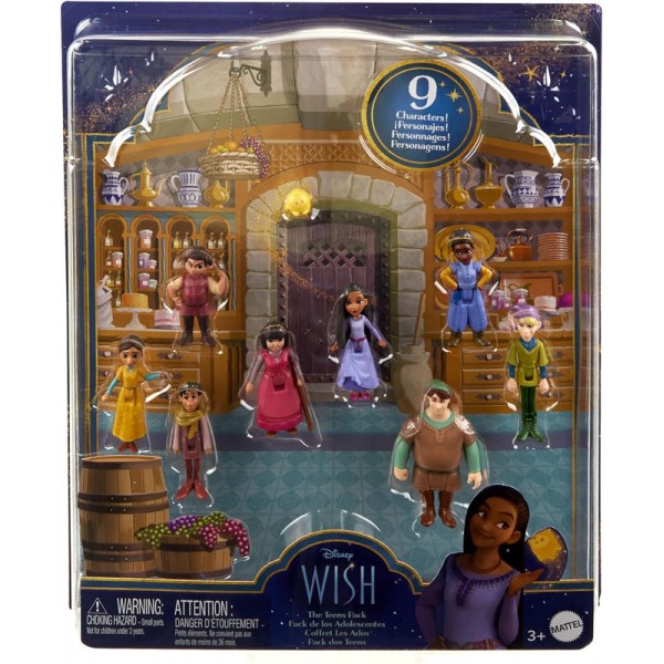Figurines Disney Wish - Coffret 8 Figurines Articulées