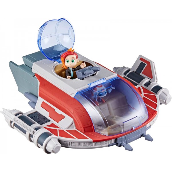 Vaisseau Star Wars Crimson Firehawk 43cm avec Figurines Young Jedi