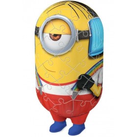 Les Minions Puzzle 3D Roller Skater 54 pièces