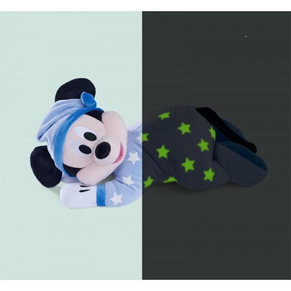 Peluche Disney Mickey Mouse Brille Dans La Nuit 30cm