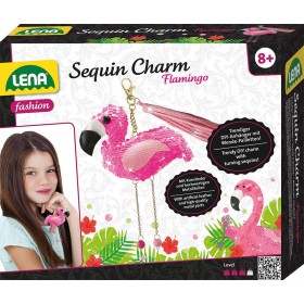 Kit DIY Porte Clé Flamant Rose à Paillettes à assembler - LENA