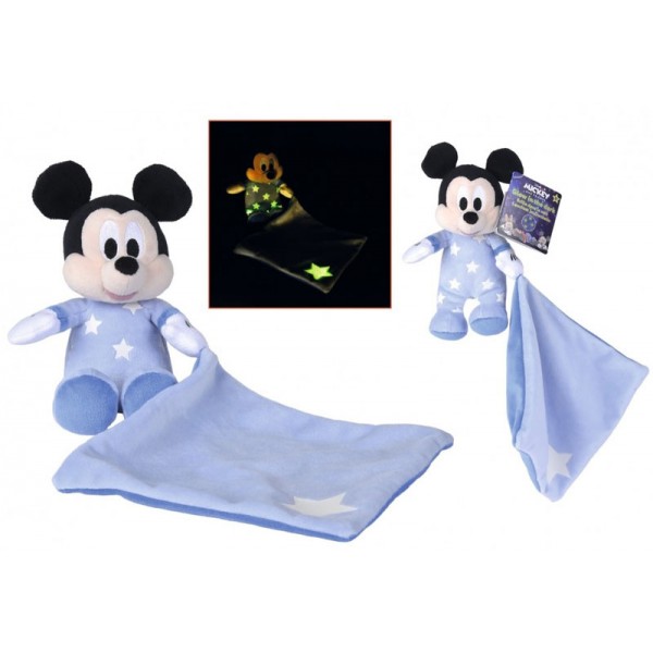 Peluche Disney Mickey Mousse Doudou Bonne Nuit