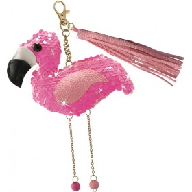 Kit DIY Porte Clé Flamant Rose à Paillettes à assembler - LENA