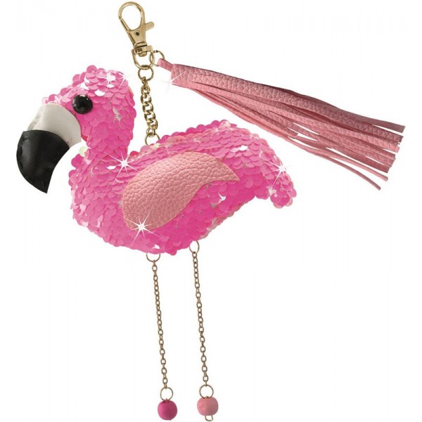 Kit DIY Porte Clé Flamant Rose à Paillettes à assembler - LENA