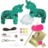 Kit DIY Porte Clé Licorne à Paillettes à assembler - LENA