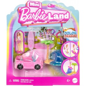 Barbie Mini BarbieLand Coffret Décapotable de Plage