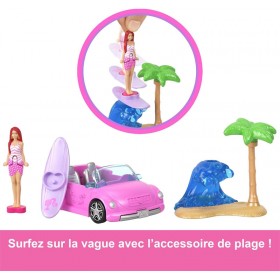 Barbie Mini BarbieLand Coffret Décapotable de Plage
