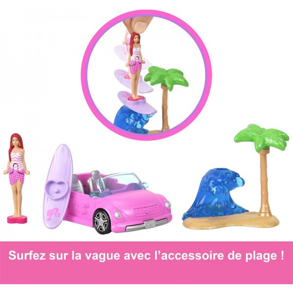 Barbie Mini BarbieLand Coffret Décapotable de Plage