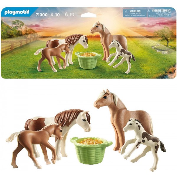 Playmobil 71000 2 Poneys Islandais et Poulains - Country