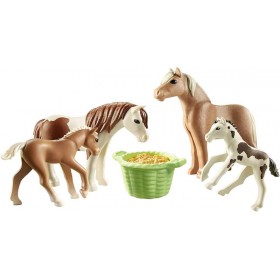 Playmobil 71000 2 Poneys Islandais et Poulains - Country