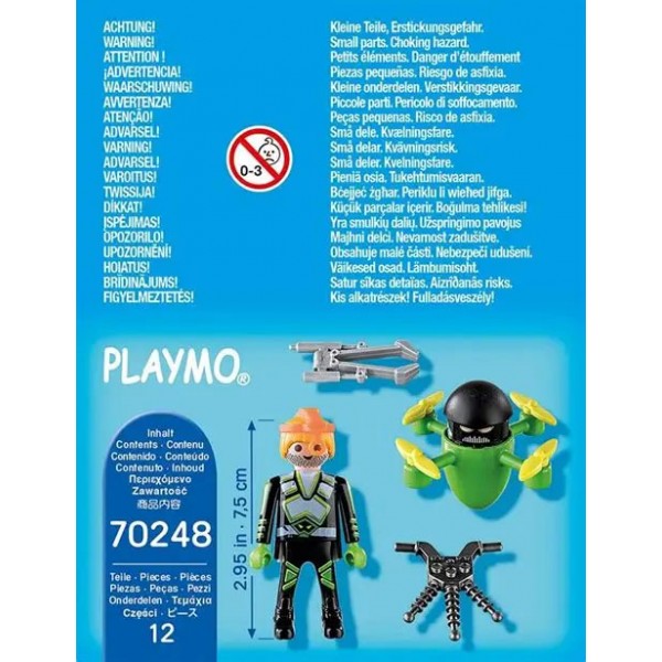 Playmobil Agent avec drone - 70248