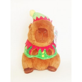 Peluche Capybara Tenue Noel 25cm - Whitehouse Leisure