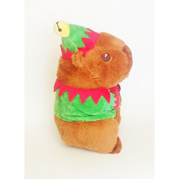 Peluche Capybara Tenue Noel 25cm - Whitehouse Leisure