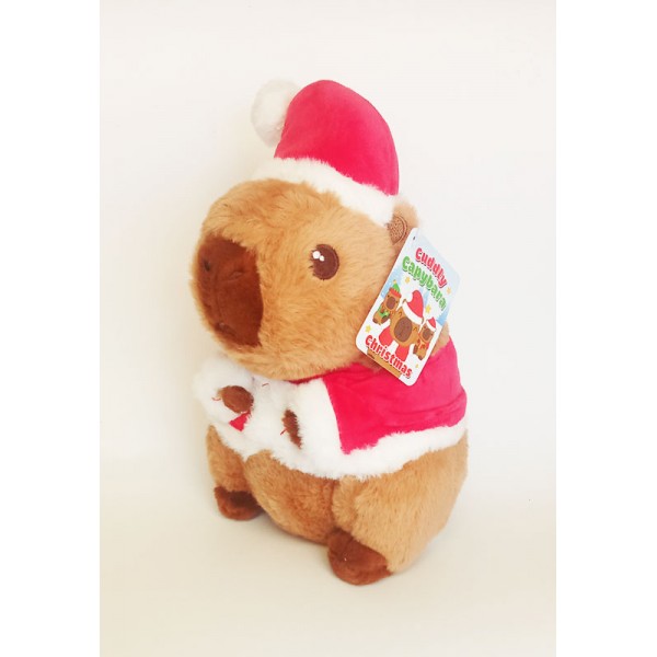 Peluche Capybara Tenue Noel 25cm - Whitehouse Leisure