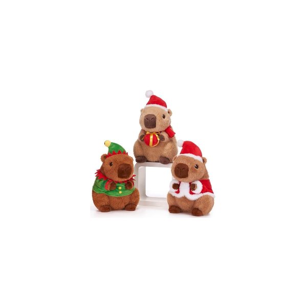 Peluche Capybara Tenue Noel - Whitehouse Leisure