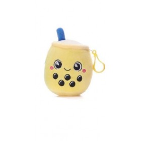 Peluche Bubble Tea Bagclip 10cm Jaune