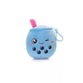 Peluche Bubble Tea Bagclip 10cm Bleue