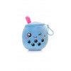 Peluche Bubble Tea Bagclip 10cm Bleue