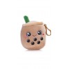 Peluche Bubble Tea Bagclip 10cm Marron