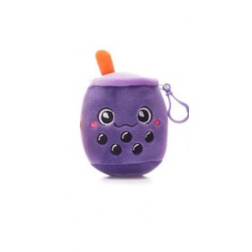 Peluche Bubble Tea Bagclip 10cm Violet