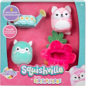 Peluches Squishville Mini Squishmallows - Pack Accessoires Ready Set Grow