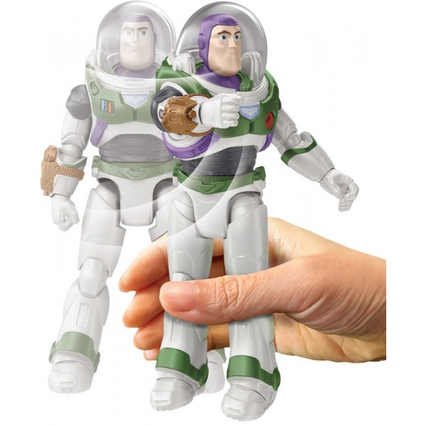 Disney Buzz L'Eclair Avec Equipement de Mission - Figurine Articulée 13cm