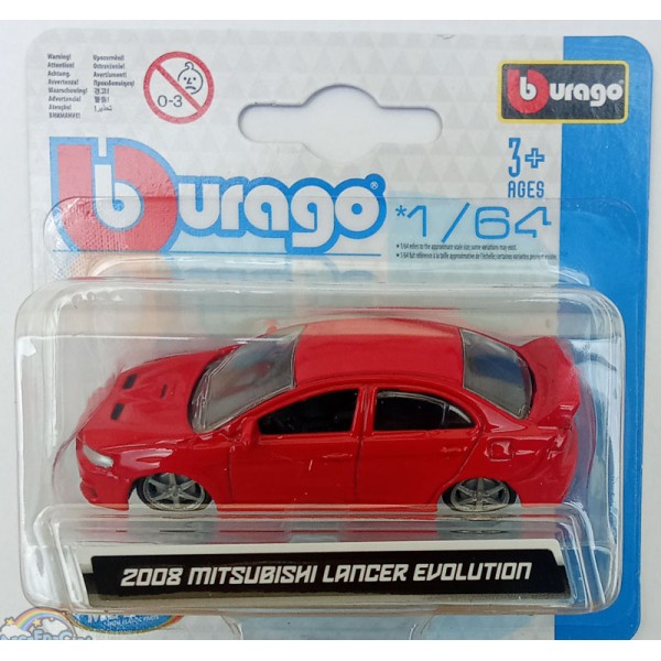 Bburago Véhicule Miniature 2008 Mitsubishi Lancer Evolution